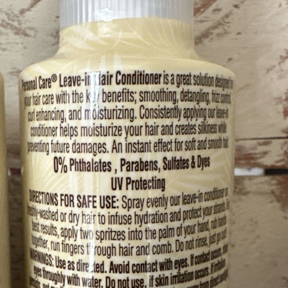 Lot of 3 Personal Care 3-in-1 Leave In Hair Conditioner 4oz Each - Picture 3 of 4